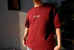 Футболка SPACE OverSize Бордовый Light