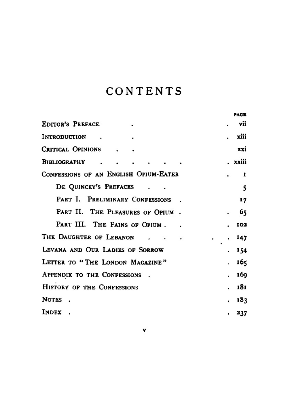 De Quincey's Confessions of an English opium-eater | Thomas de Quincey