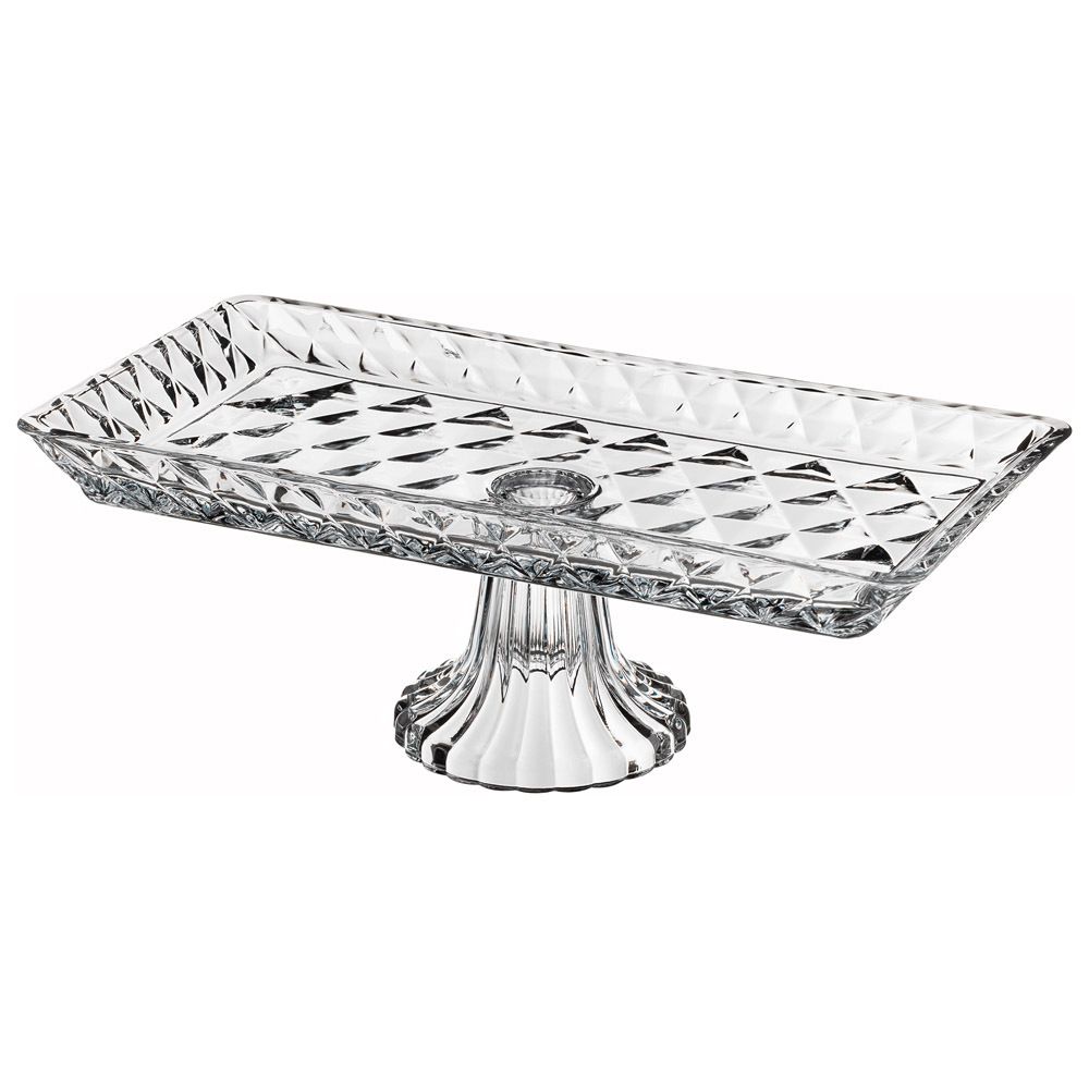 БЛЮДО НА НОЖКЕ ПРЯМОУГОЛЬНОЕ 33Х16Х12 СМ