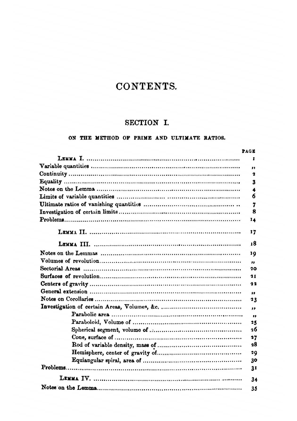 Newton's Principia. First Book, Sections I., II., III. | Percival Frost Isaac Newton