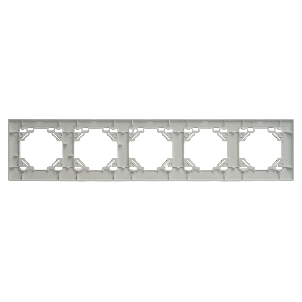 Рамка 5-местная горизонтальная STEKKER, PPFR00-9005-01, серия Эрна, белый 39620