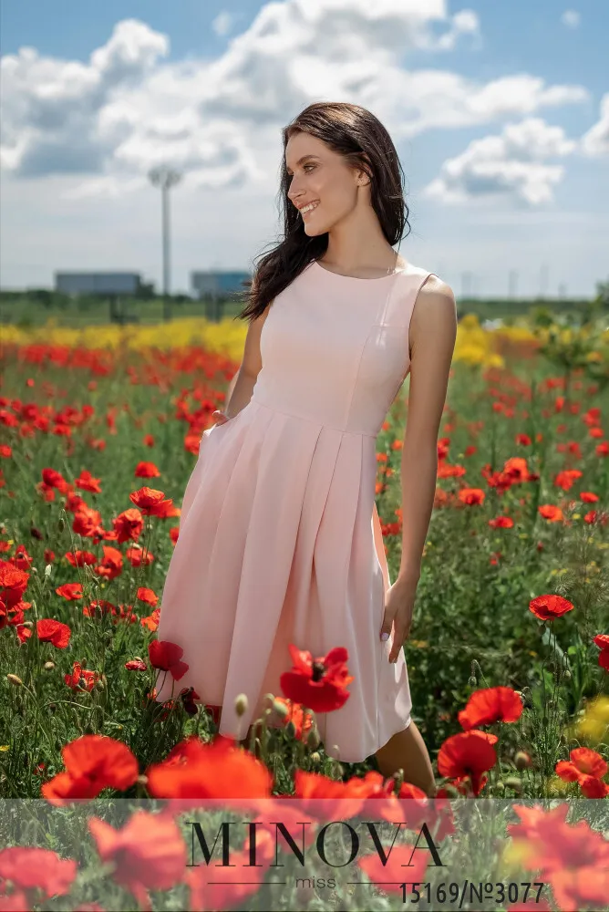 Платье 3077- персик Minova
