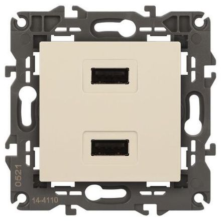 Устройство зарядное USB 14-4110-02 5В-2100мА Elegance сл. кость ЭРА Б0034359