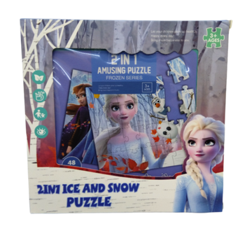 Магнитный Пазл "Холодное сердце" 2в1 48pcs