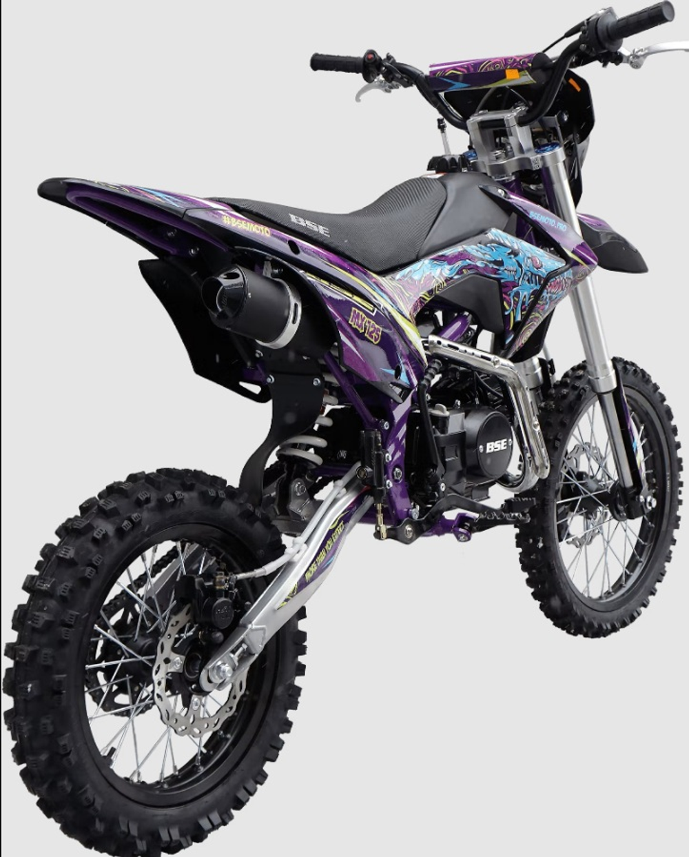Питбайк BSE MX125 17/14 Purple Dragon