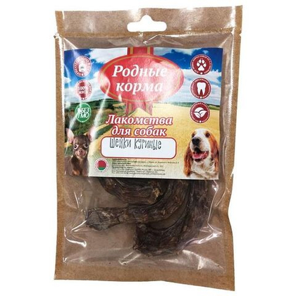 РОДНЫЕ КОРМА Лакомство для собак Шейки куриные на печи, 35 г