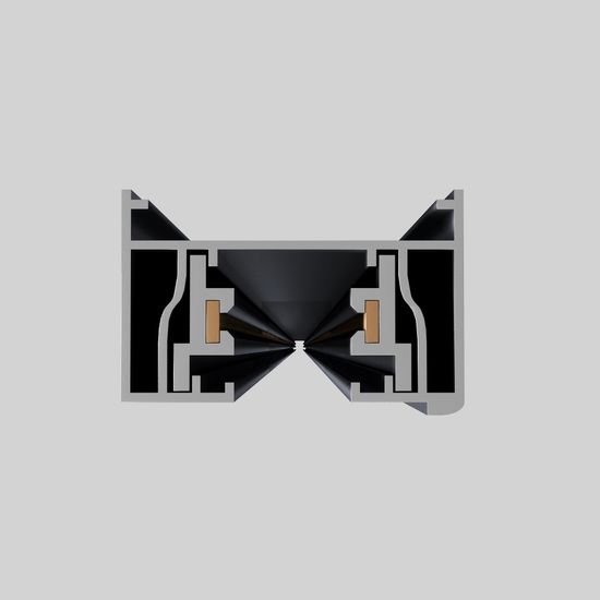 ST001.419.00 Шинопровод однофазный накладной  ST-Luce Черный Длина 1 000мм BASE