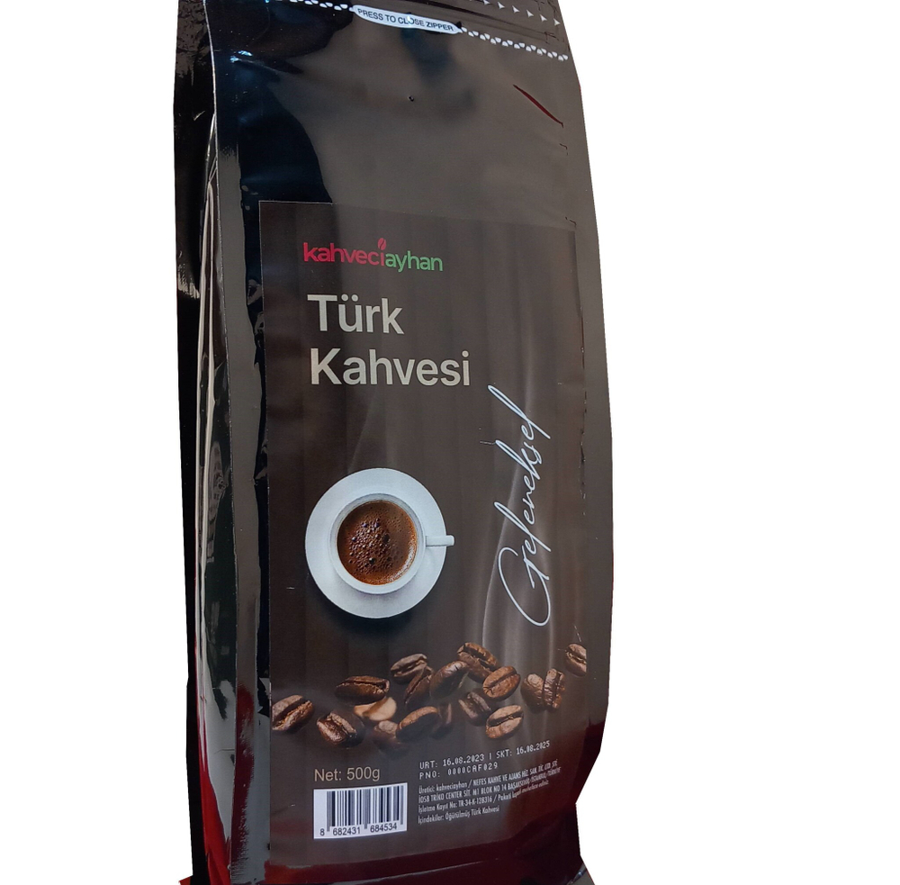 Turk Kahvesi жареные кофе в зернах, KahveciAyhan, 500гр