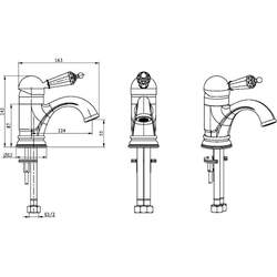 Смеситель для раковины Boheme Imperiale Presente 321