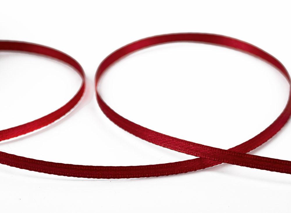 Лента атласная 3 мм ( 1/8 ") "Gamma" AL-3P двухстор. цвет 078