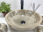 Раковина из оникса Bowl Grey Small TinLip BO-61075 40*40*15