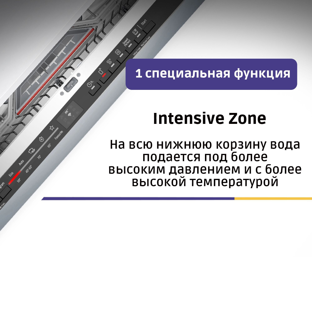 Встраиваемая посудомоечная машина BOSCH SMV25AX06E, Serie 2, полноразмерная, 12 комплектов, 5 программ, защита от протечек, белый
