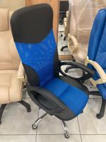 Кресло Элегант L6 сетка син топ-ган