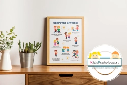 Плакат "Секреты дружбы"