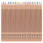 Карандаши цветные BRAUBERG "ЦВЕТЫ", 24 цвета, трехгранные заточенные, лакированное дерево, 181368