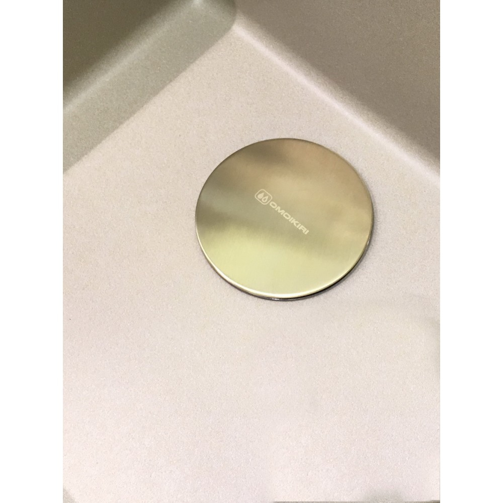 Декоративная накладка для выпуска в цвете светлое золото