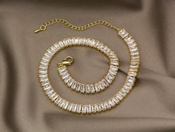 Чокер Crystals gold