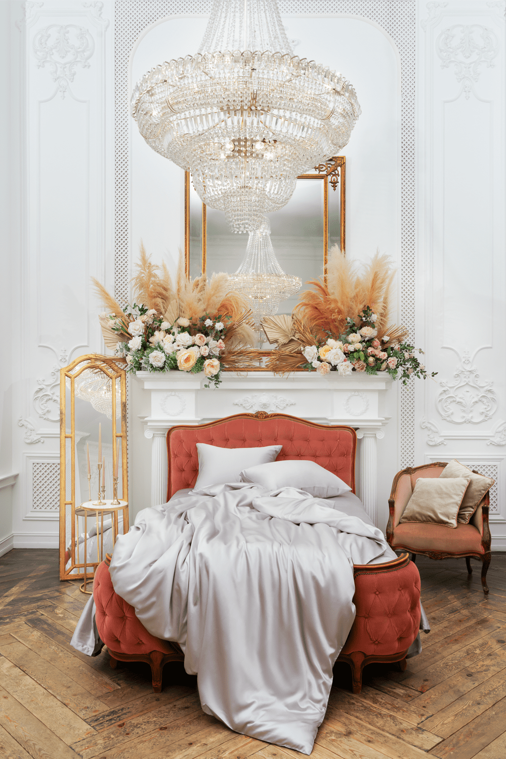 Простыня 260х280 German Grass Silk Bliss Silvery Grey