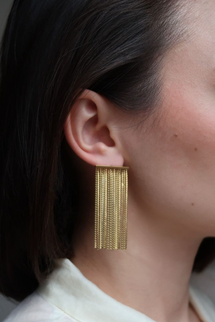 Серьги ШТОРКИ gold