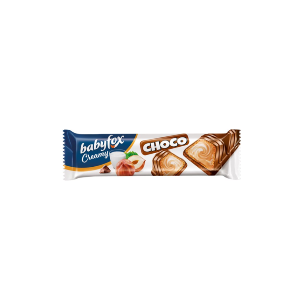 Батончик вафельный Babyfox Choco молочно-ореховый  23 гр