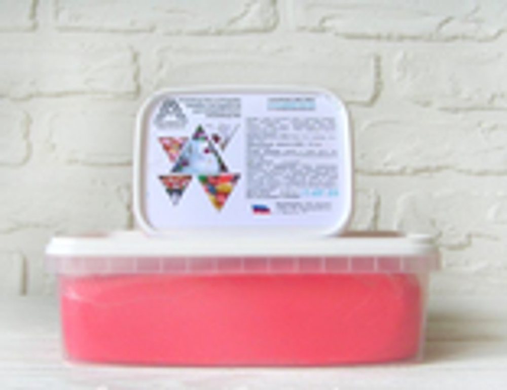 Мастика Сладкий шелк 0.5  кг. Ярко-розовая