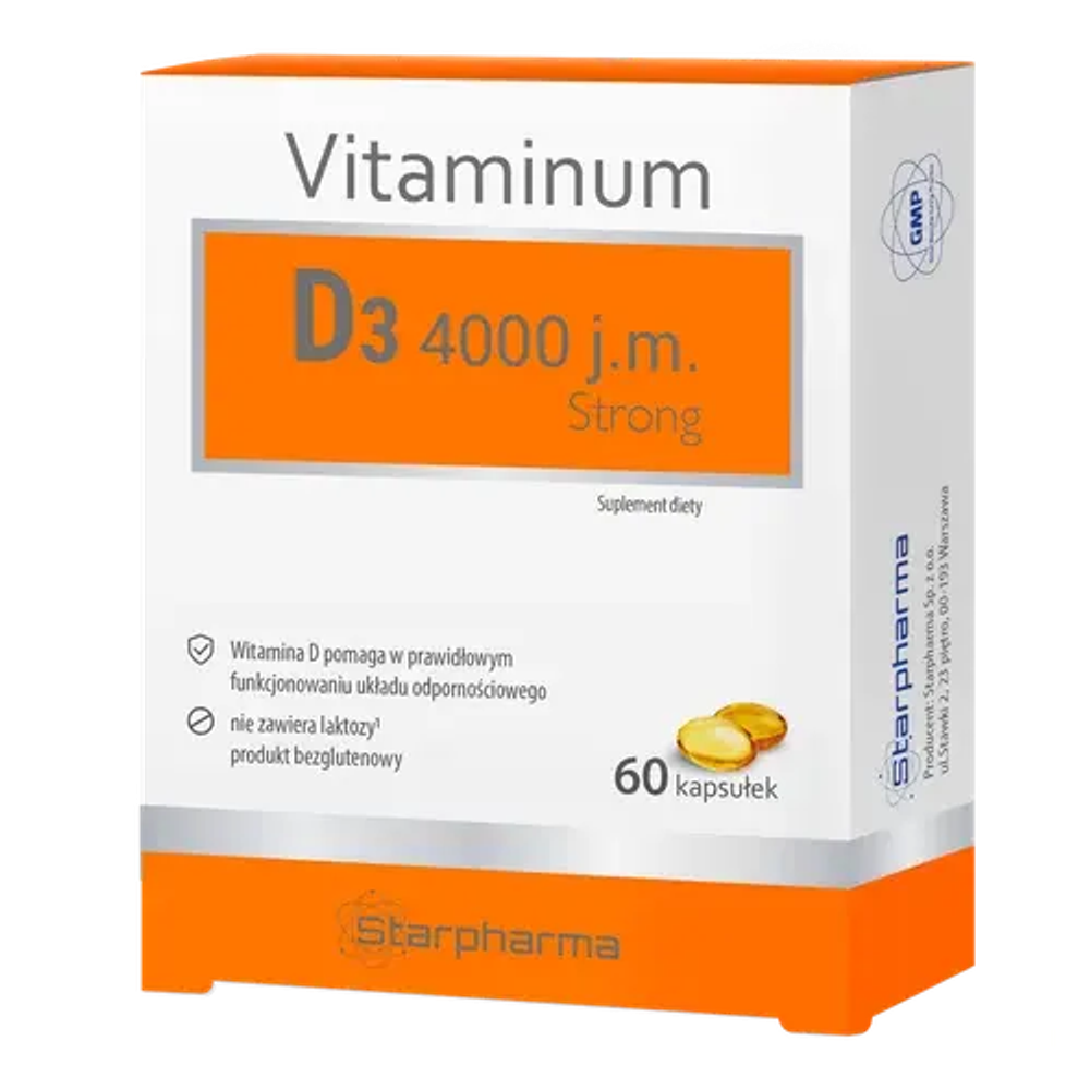 Витаминум D3 4000 МЕ. Сильный, 60 капсул