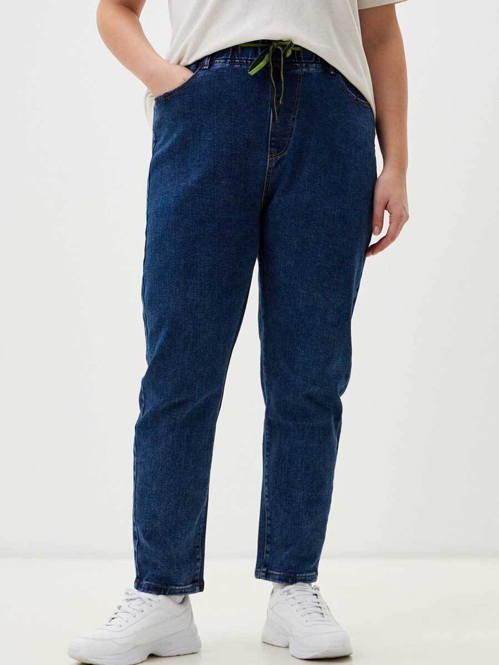 Джинсы на резинке больших размеров