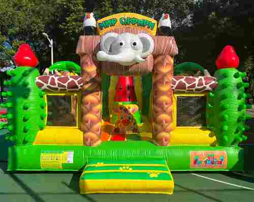 Коммерческий надувной батут «Сафари Ультра», 10*5*6 м.