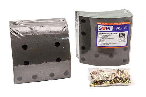 Накладка тормозная, к-т 8шт+заклепки 96шт 410x200 STD IVECO (19116) SORL
