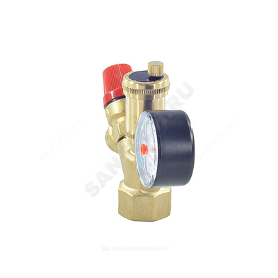 Группа безопасности котла латунь ВР 1" 3 бар до 44 кВт SantechSystems