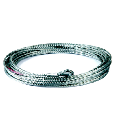Трос стальной оцинкованный для лебёдки 9 мм x 22 м