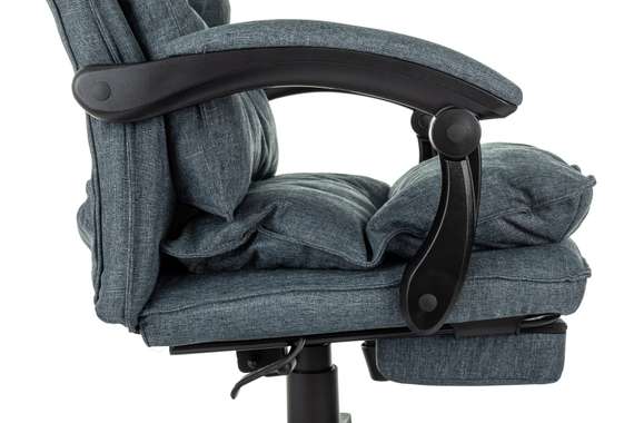 Кресло руководителя Бюрократ CH-820MSG-F синий 38-416 крестов. пластик подст.для ног