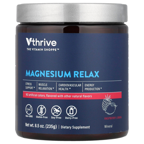 Vthrive, Magnesium Relax, малина и лимон, 235 г (8,5 унции)