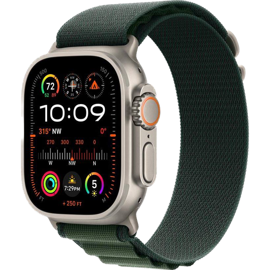 Умные часы Apple Watch Ultra 2 49 мм Natural Titanium Alpine Loop Dark green