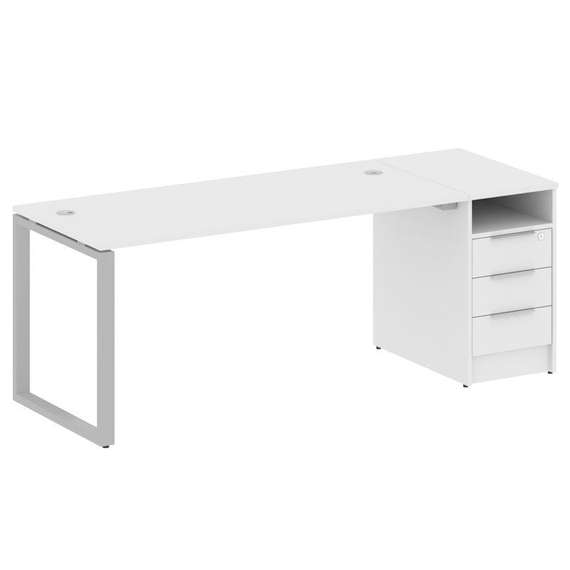 Метал Систем Рабочая станция с тумбой на О-образном м/к БО.РС-СТП-1.4