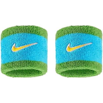 Теннисные напульсники Nike Swoosh 2P - baltic blue/chlorophyll/university gold