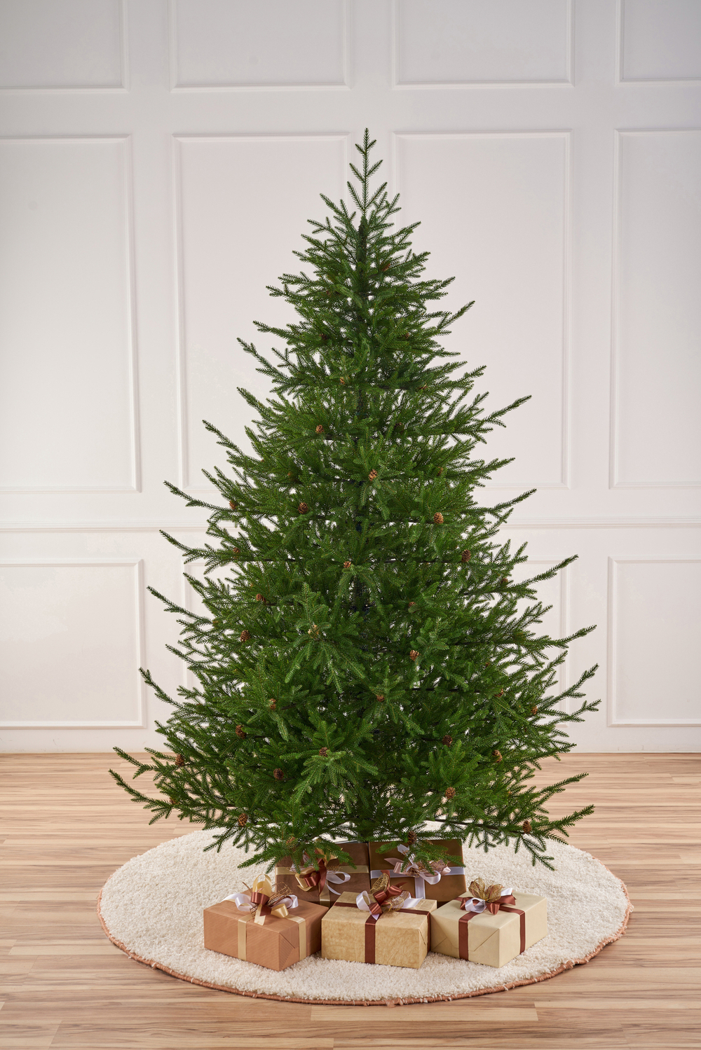 Ель искусственная литая с шишками Лесная Фея