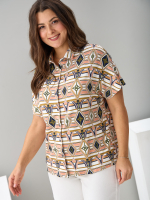 Блузка БЛв-182/ромб-цепи