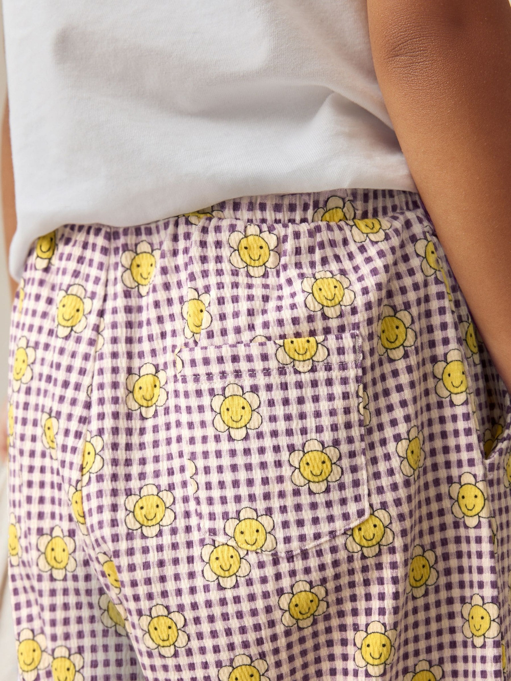 Брюки широкие для девочки Next E51-658, Сиреневый