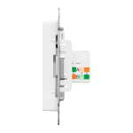 Механизм розетки RJ45 (cat5), белый Эпика EKF