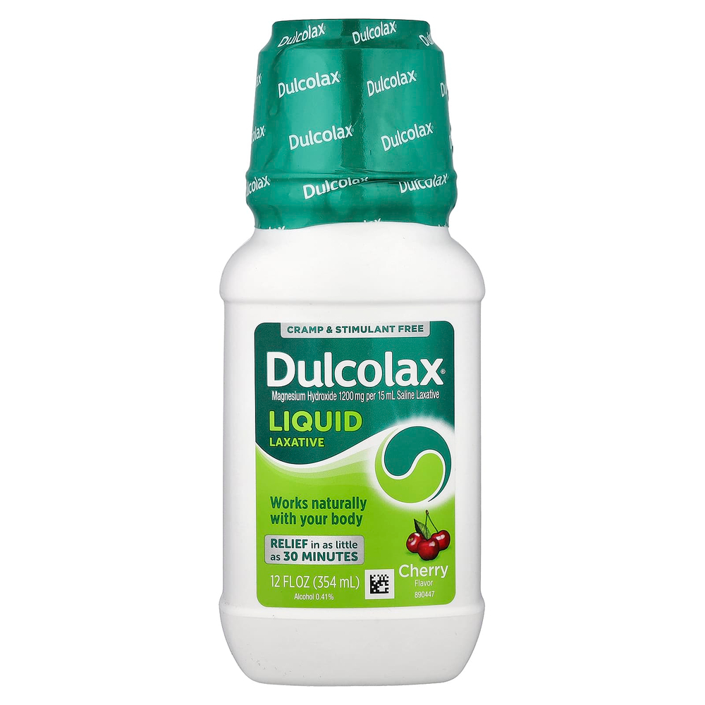 Dulcolax, жидкое слабительное, вишня, 354 мл (12 жидк. унций)