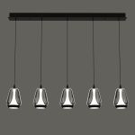 Подвесной светильник MD24001011-5B black/smoky