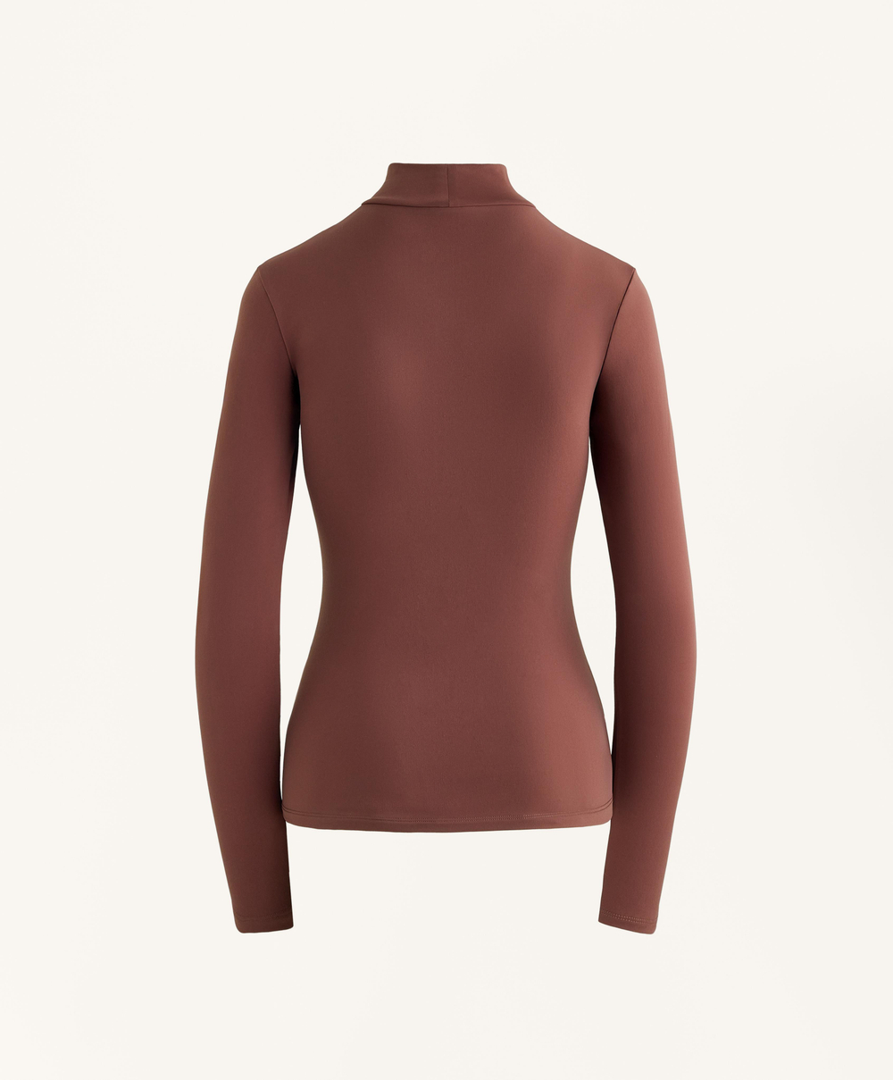 Oysho Термофутболка с длинным рукавом, терракотовый