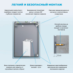 Настенное зеркало с подсветкой