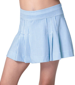 Детская теннисная юбка Lucky in Love Linien Stripe Pleat - periwinkle