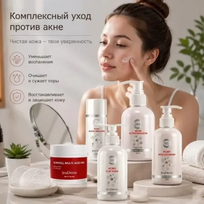 Acno Mild Cleanser Jeuderm | Очищающий гель для жирной и проблемной кожи