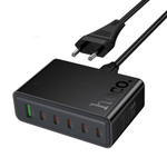 Зарядное устройство PD70W 6-портов (5C1A) Hoco C152A (black)