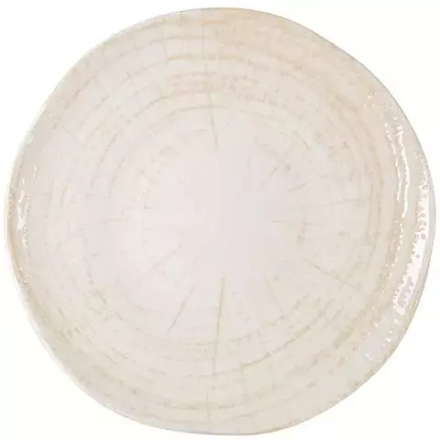 Тарелка «Кайла Парадисо» мелкая фарфор D=23см белый,бежев