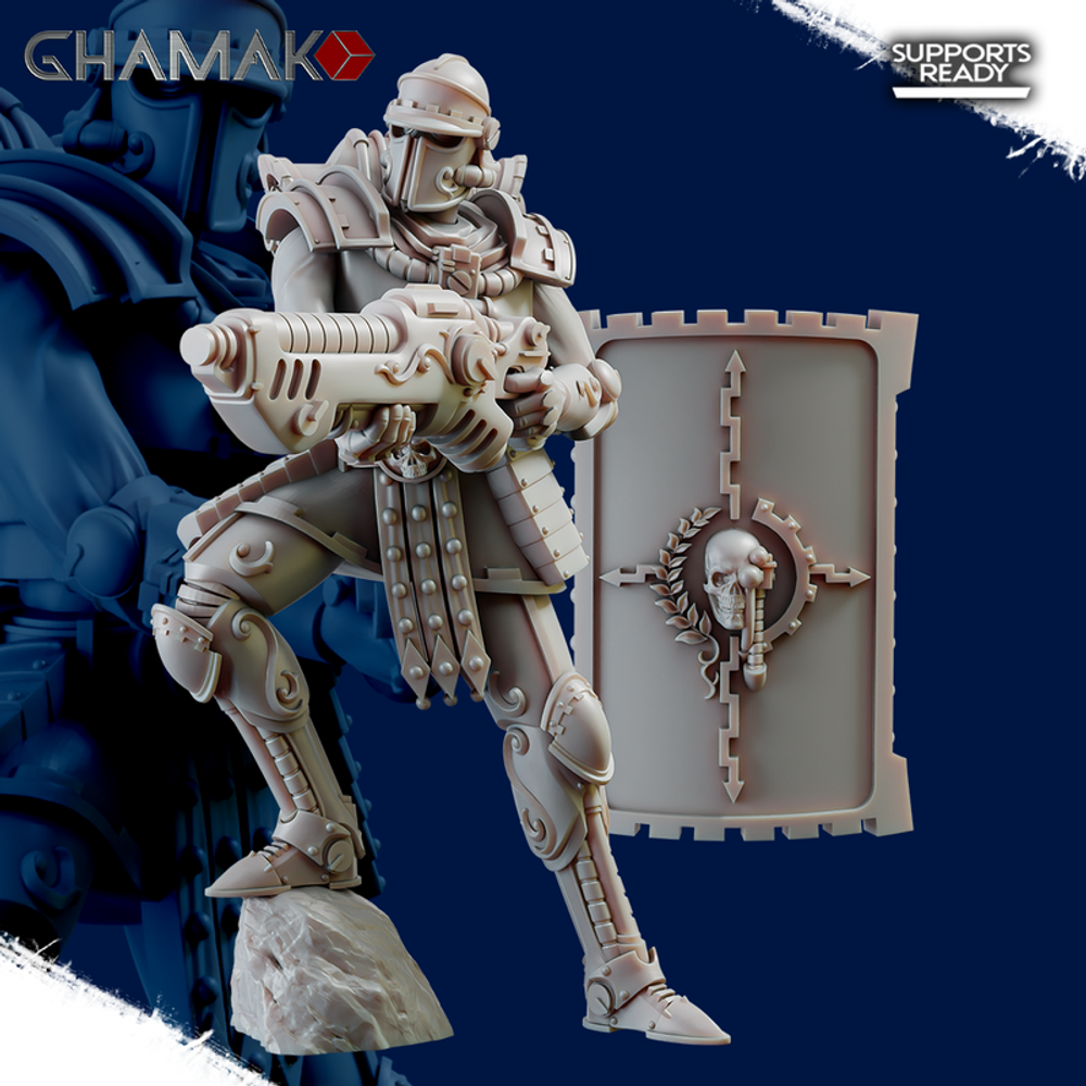 Adeptus Mechanicus Skitarii Gatekeepers Squad Скитарий страж врат №8 с ружьём (без щита)миниатюра для dnd, днд, pathfinder, фентези, Настольная игра, НРИ, Варгейм, РПГ