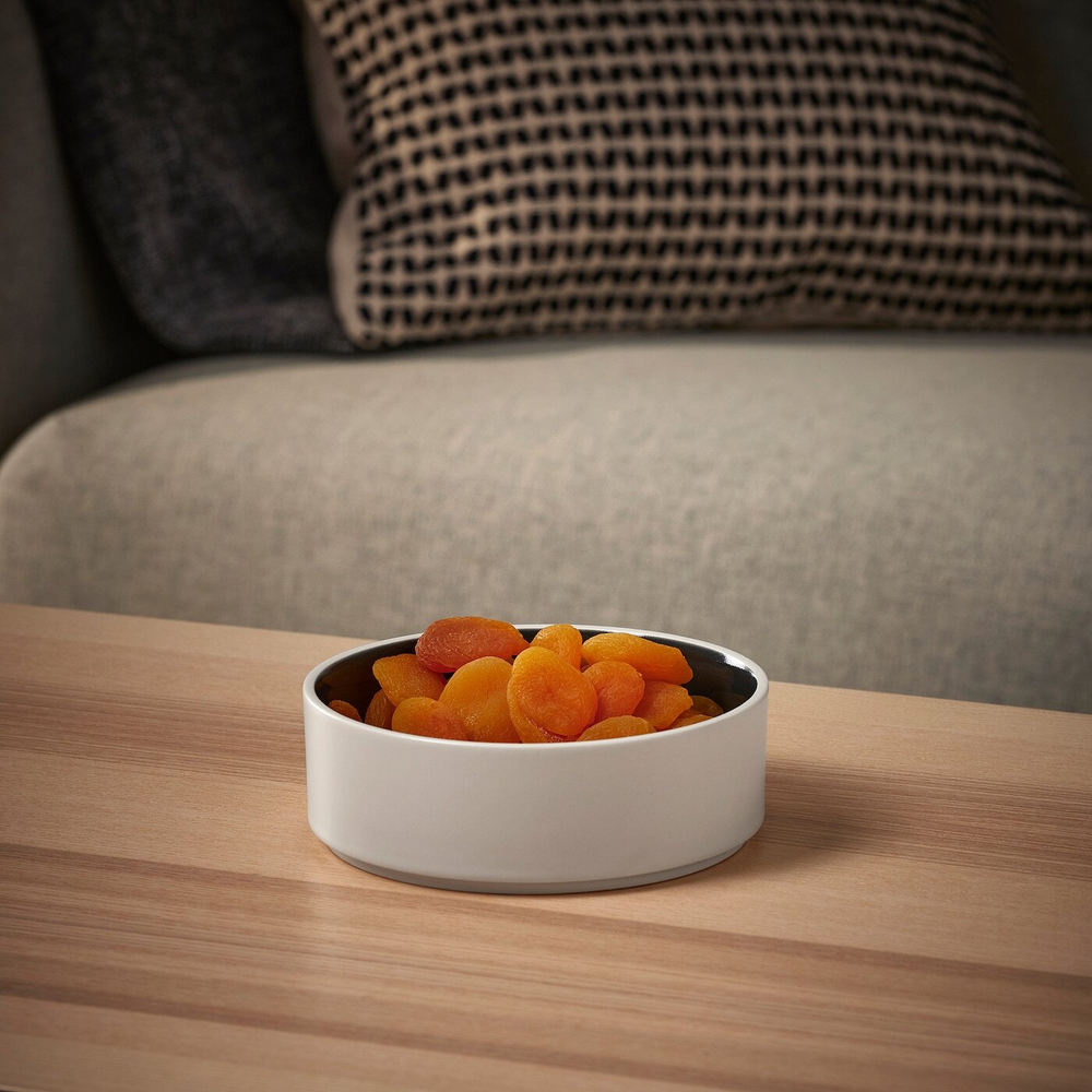 IKEA OMBONAD  (ИКЕА ОМБОНАД)  -  Миска, темно-серый, 15 см